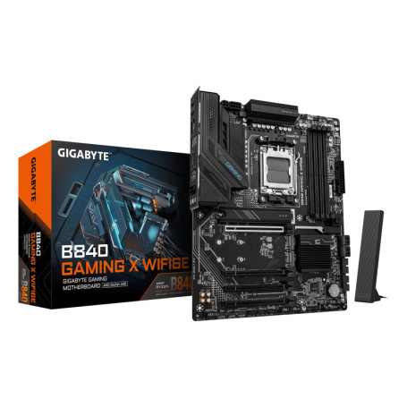 Carte Mère GIGABYTE B840 Gaming X WIFI6E pour Processeurs AMD Ryzen 9000