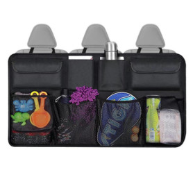 Organisateur de Coffre de Voiture Pliable et Étanche avec Poches en Maille