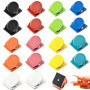 Lot de 18 Agrafes Magnétiques Multicolores en Métal pour Réfrigérateur
