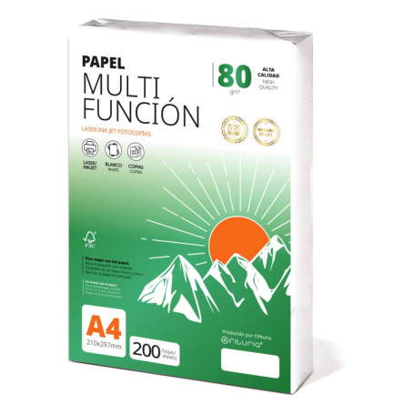 Papier A4 80g - Paquet de 200 Feuilles Polyvalent pour Imprimante et Photocopieur