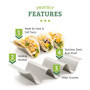 Lot de 6 Supports à Tacos en Acier Inoxydable - Chef Tacos