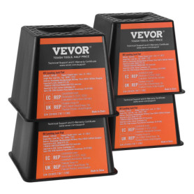 VEVOR Lot de 4 Blocs Stabilisateurs pour Camping-Car - Capacité 2,7 T