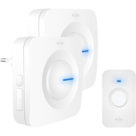 Sonnette de Porte Sans Fil ELRO DB3000 - Kit Complet avec Récepteurs