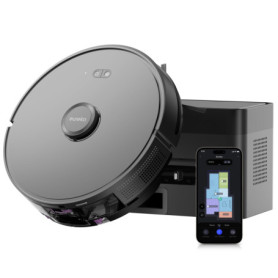 Eureka E6 Plus - Robot Aspirateur et Balai d'Essuie-Glace avec Dépoussiérage Automatique
