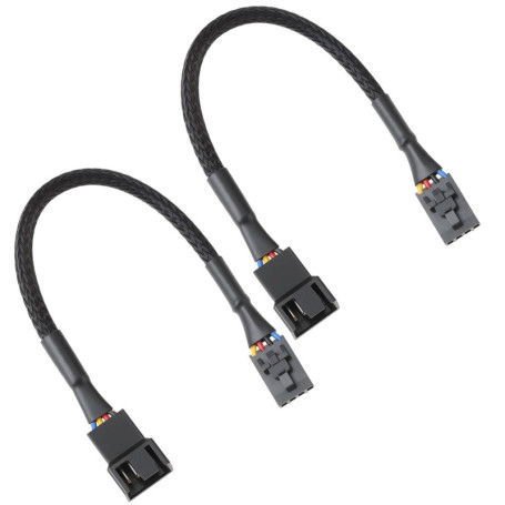 ECSiNG Lot de 2 Câbles Adaptateurs Ventilateur 4 Broches pour Cartes Mères Dell