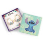 Boucles d'oreilles Huggie en cœur Stitch - Cadeau Disney