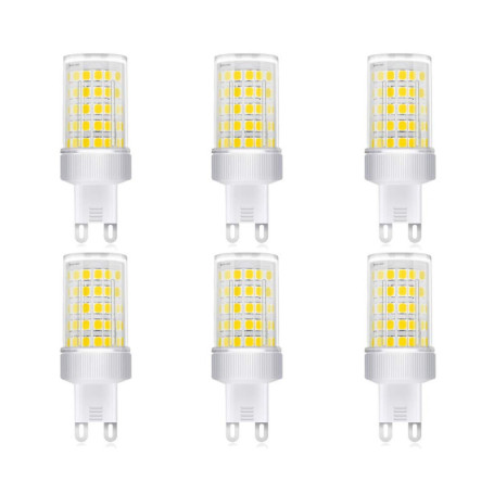Ampoules LED G9 ENGEYA 10W - Économie d'Énergie, Blanc Froid 6000K, Lot de 6