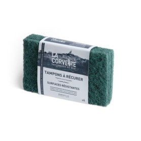 Éponges à récurer écologiques - Lot de 4 - Haute performance pour surfaces résistantes