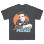 T-shirt Elvis Presley Photo Charbon pour Adultes