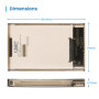 Ewent Boîtier Externe HDD/SSD 2,5" SATA USB 3.2 - Installation Sans Outils