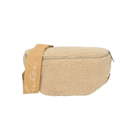 Sac Banane Fritzi Teddy Beige - Édition Limitée en Fausse Fourrure