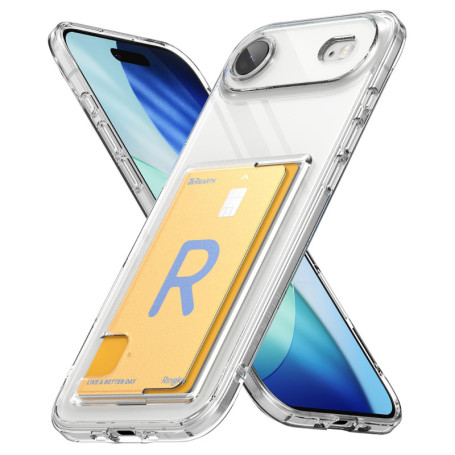 Coque Ringke Fusion Card pour iPhone Air - Étui Transparent avec Porte-Cartes