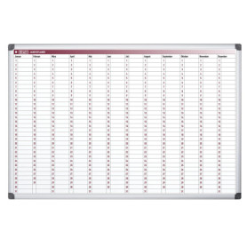 Calendrier mural magnétique Bi-Office 365 jours - 90 x 60 cm