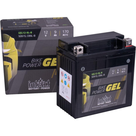 Batterie Moto Gel Intact 12V 9Ah - Puissance de Démarrage Optimale