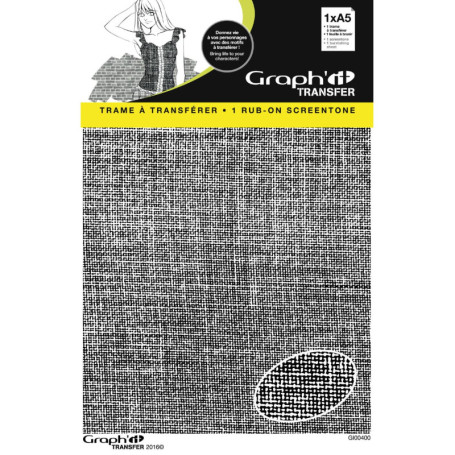 Trame à Transférer Graph'it pour Dessin Manga - Décalcomanie A5