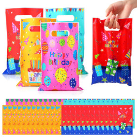 Lot de 50 Sacs Cadeau Anniversaire Colorés - Idéal pour Enfants