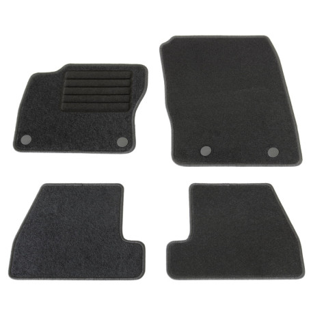 Tapis de Sol en Velours Noir pour Ford Focus MK4 - Kit Complet 4 Pièces