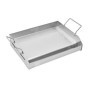 Plaque de Cuisson Universelle en Acier Inoxydable VEVOR - 425 x 270 mm
