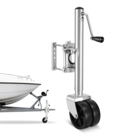 Cric de Remorque VEVOR 907 kg avec Roues Jockey et Poignée Ergonomique