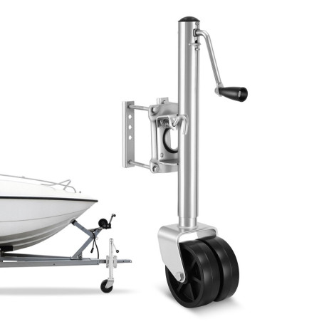 Cric de Remorque VEVOR 907 kg avec Roues Jockey et Poignée Ergonomique