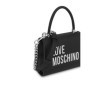 Sac à main Love Moschino en PU noir élégant