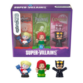Coffret Collector Little People Super-vilains DC - Harley Quinn, Poison Ivy, Catwoman