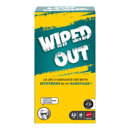 Wiped Out - Jeu de société de déduction et sabotage avec lunettes occultantes