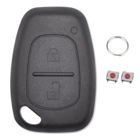 Coque de Clé de Voiture Compatible pour Renault et Nissan - 2 Boutons