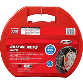 Ensemble de 2 chaînes à neige 9 mm START - Groupe 120