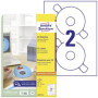 Étiquettes CD Avery Zweckform L6015-25 - 50 Étiquettes Blanches Ø 117 mm