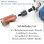Lot de 4 adaptateurs M10/M14 pour meuleuse d'angle