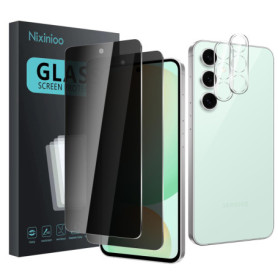 Pack de Protection Écran et Caméra pour Samsung Galaxy S24 FE - 2 Films Anti-Espion