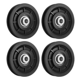Ensemble de 4 Roues de Poulie Universelles en Aluminium pour Fitness