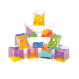 Baker Ross - Lot de 6 Casse-têtes Cubes à Billes pour Amusement Familial