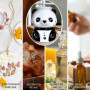 Brûle-Parfum Panda en Céramique – Diffuseur d'Huiles Essentielles Mignon