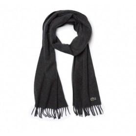 Écharpe en Cachemire et Laine Lacoste - Gris Élégant pour l'Hiver