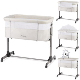 Lit Bébé Multifonction Momi REVO avec Matelas et Roulettes