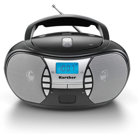 Karcher RR 5025 CD Radio Portable Noir avec Haut-parleurs Stéréo