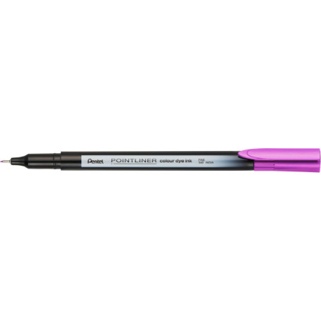 Lot de 12 feutres Pentel Pointliner S40 à pointe fine - Encre fuchsia 0,4 mm