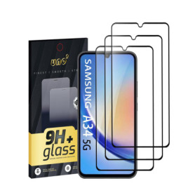 Pack de 3 Protecteurs d'Écran en Verre Trempé pour Samsung A34 - Ultra Résistant et Anti-Rayures