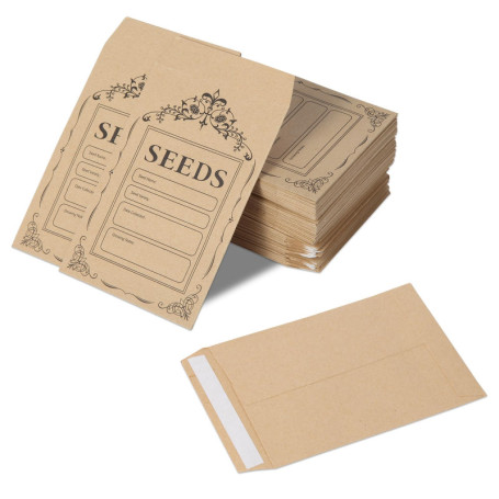 Enveloppes Autocollantes en Papier Kraft Lyaor - 100 PCS 9x13 cm