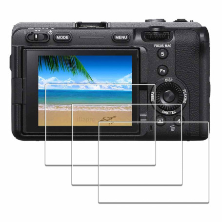 iDaPro Protection d'Écran en Verre Trempé pour Sony Alpha FX3 - Pack de 3