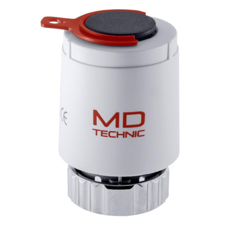 Servomoteur MD Technic pour Chauffage au Sol - 230V NC, IP54, Compact