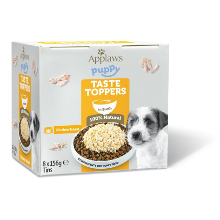 Applaws Nourriture Humide Naturelle pour Chiots - Poulet et Riz en Bouillon (Pack de 8)