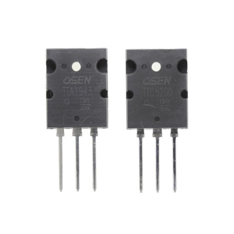 Transistors de Puissance Silicium TTA1943 et TTC5200 - TO-3PL 230V 13A