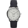Montre Timex Easy Reader pour Homme - Cuir Noir et Cadran Blanc
