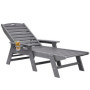 Chaise Longue Réglable VEVOR en PEHD pour Jardin et Piscine