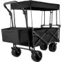 Chariot de Jardin Pliable Extra Large avec Auvent Amovible - VEVOR