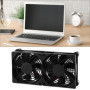Ventilateur USB 120mm QWORK 2 en 1 pour PC et Routeur