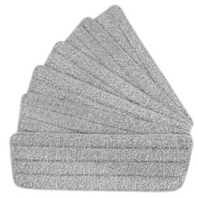 Lot de 6 Tampons Microfibre pour Balai Vaporisateur QWORK - 41x13cm